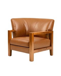 Anderss 25 '' Wide Top Grain Leather Armchair (synthetic illustration; no displayed measurements)