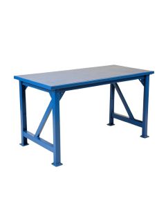 Linden Bridge Empty Workshop Workbench - Blue (synthetic illustration; no displayed measurements)
