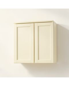 Slate Bend Wall-Mounted Entry Cabinet - Cream (synthetic illustration; no displayed measurements)