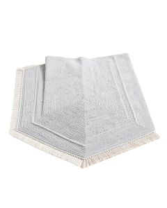 Michaela Geometric Braided Light Gray Indoor / Outdoor Area Rug