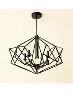 Mcginty 6 - Light Unique / Statement Geometric Chandelier (synthetic illustration; no displayed measurements)