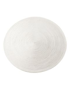 Birch Bend Round Area Rug - White