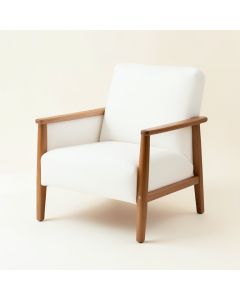 Dawn Arc Upholstered Armchair (synthetic illustration; no displayed measurements)