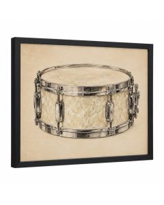 Snare Drum 1962 Parchment - Picture Frame Graphic Art Print On Paper
