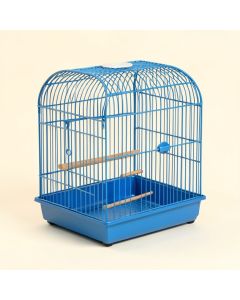 Tanya 18 '' Wave Table Top Bird Cage With Perch (synthetic illustration; no displayed measurements)