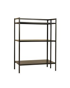 Ash Brook Empty Seed-Starting Shelving Unit Without Lights - Black (synthetic illustration; no displayed measurements)