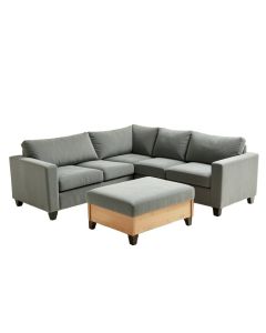 Easton Right Hand Facing Modular Corner Sectional With Ottoman