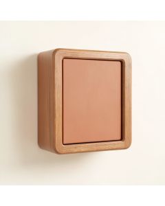 Alder Bend Wall-Mounted Entry Cabinet - Terracotta (synthetic illustration; no displayed measurements)