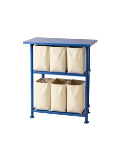 Wren Arc Laundry Sorting Station With Plain Removable Bags - Blue