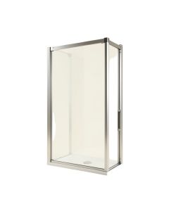 Infinity-Z 56 - 60 '' W X 58 '' H Single Sliding Semi-Frameless Tub Door With Clearmax Technology