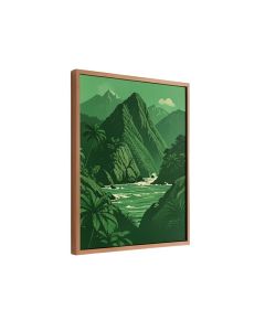 Hawaii Na Pali Vintage Advertisement (synthetic illustration; no displayed measurements)