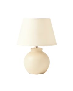 Laurel Brook Table Lamp With A Plain Fabric Shade - Ivory
