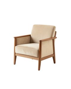 Linden Bluff Upholstered Armchair - Beige (synthetic illustration; no displayed measurements)