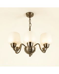 Tarri 3 - Light Shaded Globe Chandelier (synthetic illustration; no displayed measurements)