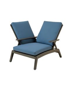 Dalen Outdoor Reclining Chaise Lounge With Cushion