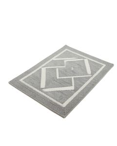 Elsie Geometric Hand Knotted Gray Area Rug