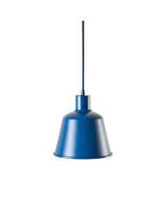 Glen Bend Pendant Light Suspended From One Plain Cable - Blue (synthetic illustration; no displayed measurements)