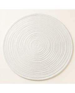 Holly Brook Round Area Rug - White (synthetic illustration; no displayed measurements)
