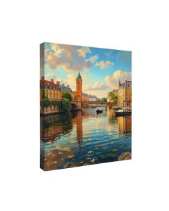 `` Banks Of The Seine At Argenteuil '' By Pierre-Auguste Renoir Painting Print On Wrapped Canvas