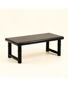 Bay Edge Indoor Bench - Black (synthetic illustration; no displayed measurements)