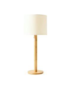 Briar Branch Floor Lamp With A Plain Fabric Shade - Ivory (synthetic illustration; no displayed measurements)
