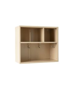 Ash Dell Wall-Mounted Entryway Organizer Shelf - Beige