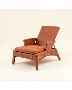 Reed Brook Outdoor Lounge Chair - Terracotta (synthetic illustration; no displayed measurements)