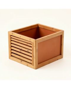 Heath Falls Empty Furniture-Style Litter Enclosure - Terracotta (synthetic illustration; no displayed measurements)
