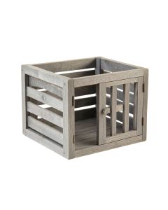 Moss Crest Empty Furniture-Style Pet Crate - Gray
