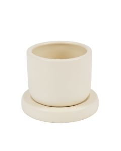 Sage Arc Empty Candle Holder - Cream