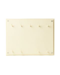Clay Bridge Empty Wall-Mounted Tool Organizer Panel - Cream (synthetic illustration; no displayed measurements)