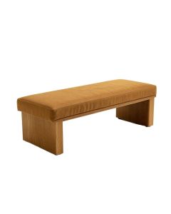 Arata Upholstered Wood Bench (synthetic illustration; no displayed measurements)
