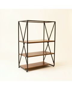 Pipperidge 70.87 '' H X 39.37 '' W Steel Geometric Bookcase (synthetic illustration; no displayed measurements)