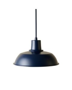 River Bend Pendant Light Suspended From One Plain Cable - Navy (synthetic illustration; no displayed measurements)