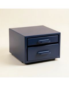 Elm Crossing Small-Parts Storage Drawer Cabinet - Navy (synthetic illustration; no displayed measurements)