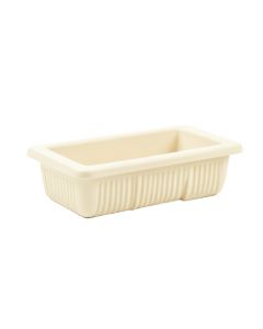Willow Canyon Empty Railing Planter With Integral Brackets - Ivory (synthetic illustration; no displayed measurements)