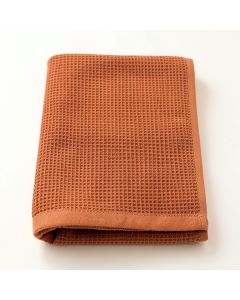 Meadow Crossing Bath Towel - Terracotta (synthetic illustration; no displayed measurements)