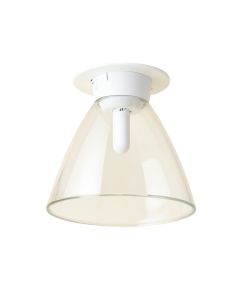 4.5 '' H Glass Bell Ceiling Fan Fitter Shade ( Screw On ) In White