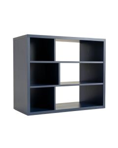 Flint Edge Desktop Shelving Unit - Navy (synthetic illustration; no displayed measurements)