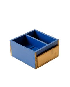 Olive Branch Empty Coffee-Station Organizer - Blue