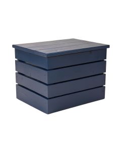 Maple Crest Closed Outdoor Storage Box - Navy