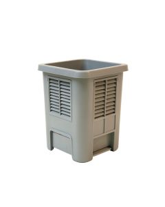 Willow Bend Closed Garden Compost Bin - Gray (synthetic illustration; no displayed measurements)