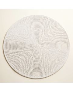 Reed Brook Round Area Rug - White (synthetic illustration; no displayed measurements)