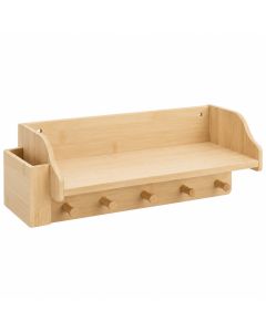 Heath Brook Wall-Mounted Entryway Organizer Shelf - Cream