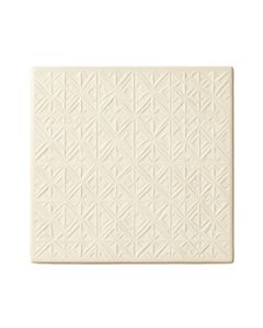 Lake Branch Uninstalled Square Decorative Tile - Cream