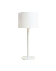 Wren Canyon Floor Lamp With A Plain Fabric Shade - White (synthetic illustration; no displayed measurements)