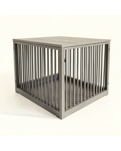 Olive Dale Empty Furniture-Style Pet Crate - Gray (synthetic illustration; no displayed measurements)