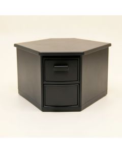 Cove Arc Small-Parts Storage Drawer Cabinet (synthetic illustration; no displayed measurements)
