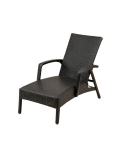 Linden Branch Outdoor Lounge Chair - Black (synthetic illustration; no displayed measurements)