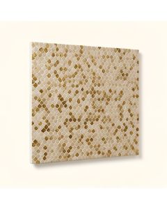 12 '' X 12 '' Vinyl Peel & Stick Mosaic Tile In Beige/Gold (synthetic illustration; no displayed measurements)